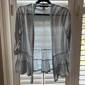 Light blue tiered cardigan